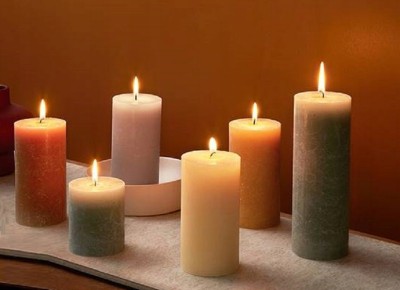 Bolsius Rustic Shine Miodowy Żółty świeca dekoracyjna 130/68