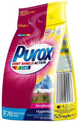 Purox Color proszek do prania kolorowych tkanin 5,5kg