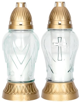 Bispol 3044 Mix bezbarwny znicz szklany 5 sztuk