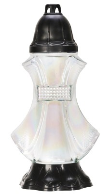 Bispol 5041 Tęcza bezbarwny znicz szklany 5 sztuk