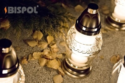 Bispol 4079 bezbarwny znicz szklany 6 sztuk