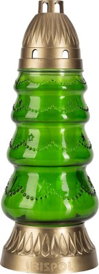 Bispol 4067ch-1 Choinka Zielona duża znicz szklany 5 sztuk