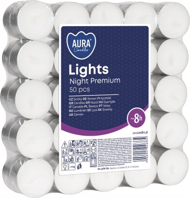Bispol Aura Night Premium Lights pf30-50s podgrzewacze bezzapachowe 8h palenia 50 sztuk