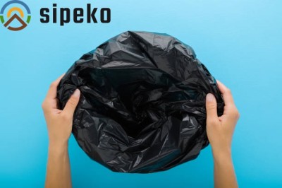Sipeko worki na śmieci folia LDPE czarne 20mic / 60x72cm / 60 litrów / 25 sztuk