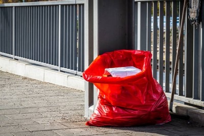 Sipeko worki na śmieci folia LDPE czerwone 43mic / 95x140cm / 240 litrów / 10 sztuk