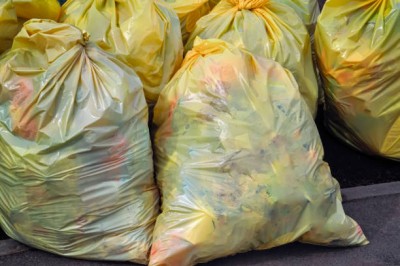 Sipeko worki na śmieci folia LDPE żółte 28mic / 90x110cm / 160 litrów / 10 sztuk