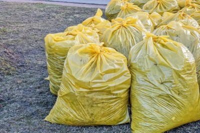 Sipeko worki na śmieci folia LDPE żółte 43mic / 95x140cm / 240 litrów / 10 sztuk