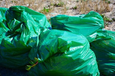 Sipeko worki na śmieci folia LDPE zielone 43mic / 95x140cm / 240 litrów / 10 sztuk