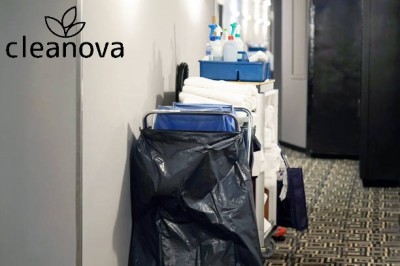 Cleanova worki na śmieci LDPE czarne 160l / 25 sztuk