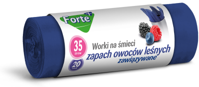 Forte+ Owoce leśne zapachowe worki na śmieci zawiązywane 35l / 20 sztuk