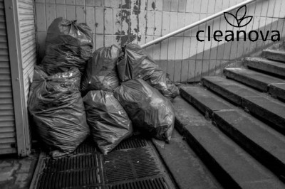 Cleanova worki na śmieci LDPE czarne 240l / 25 sztuk