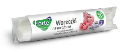 Forte+ woreczki na mrożonki HDPE 3litry / 50 sztuk