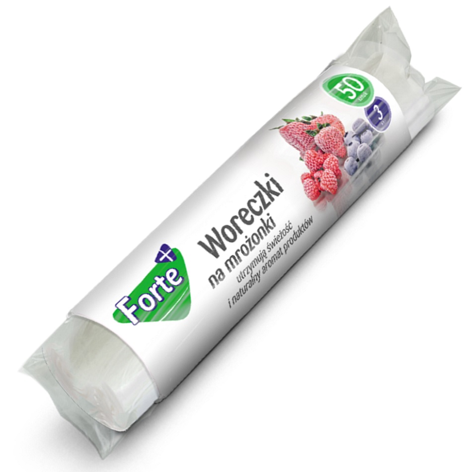 Forte+ woreczki na mrożonki HDPE 3litry / 50 sztuk