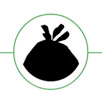 Forte+ worki na śmieci extra grube zawiązywane LDPE czarne 35l / 15 sztuk