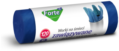 Forte+ worki na śmieci LDPE zawiązywane 120l / 10 sztuk