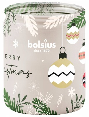 Bolsius True Glow świąteczna świeca zapachowa w szkle 82/68 - Wanilia