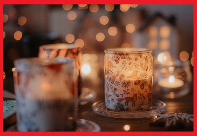 Bolsius True Glow świąteczna świeca zapachowa w szkle 82/68 - Wanilia