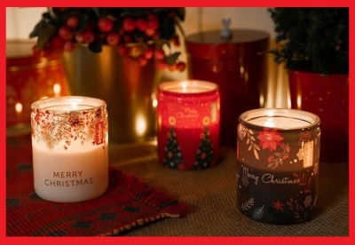 Bolsius True Glow świąteczna świeca zapachowa w szkle 82/68 - Wanilia