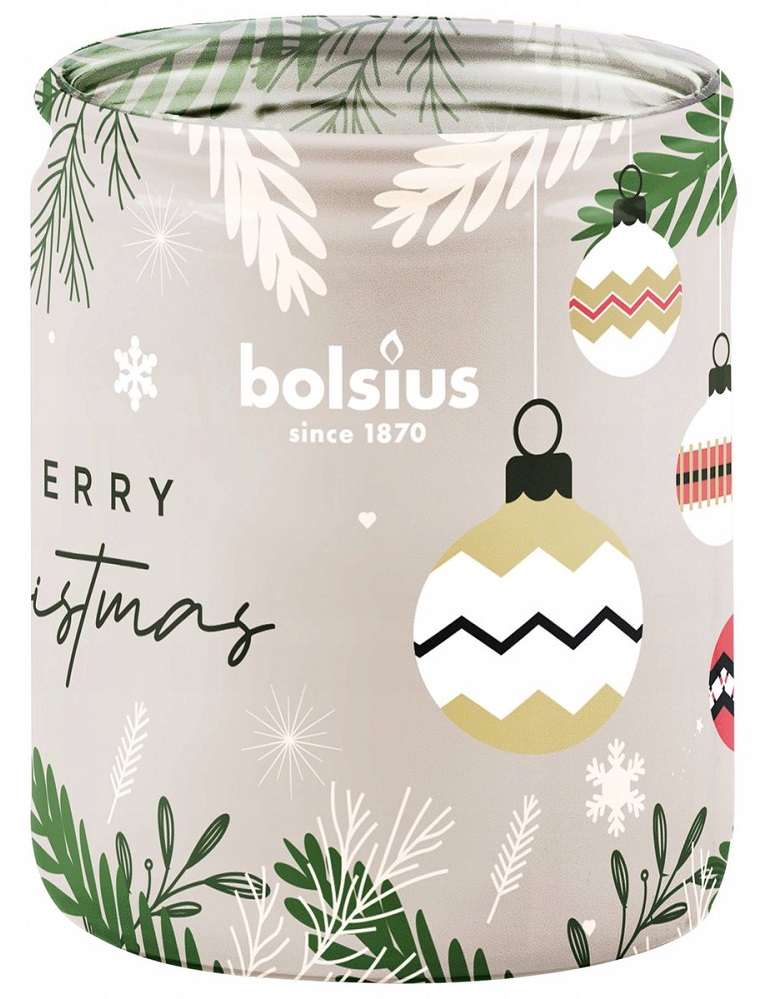 Bolsius True Glow świąteczna świeca zapachowa w szkle 82/68 - Wanilia