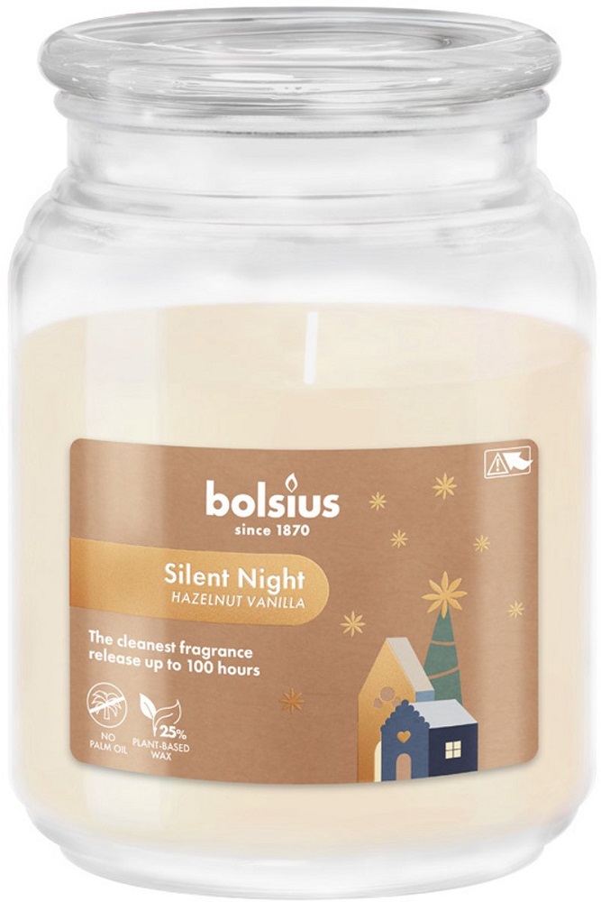 Bolsius Silent Night zapachowa świeca świąteczna w szkle 135/100