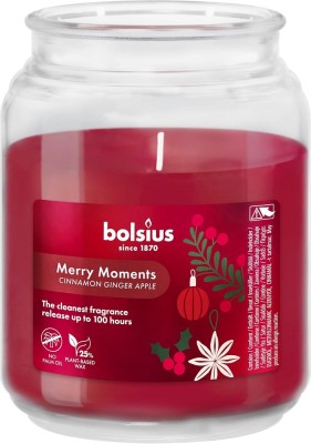 Bolsius Merry Moments zapachowa świeca świąteczna w szkle 135/100