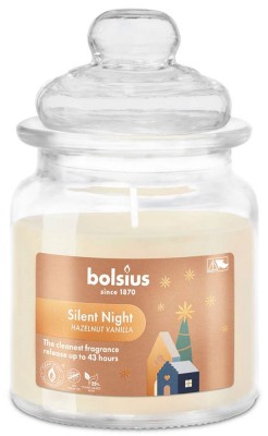 Bolsius Silent Night zapachowa świeca świąteczna w szkle 129/79