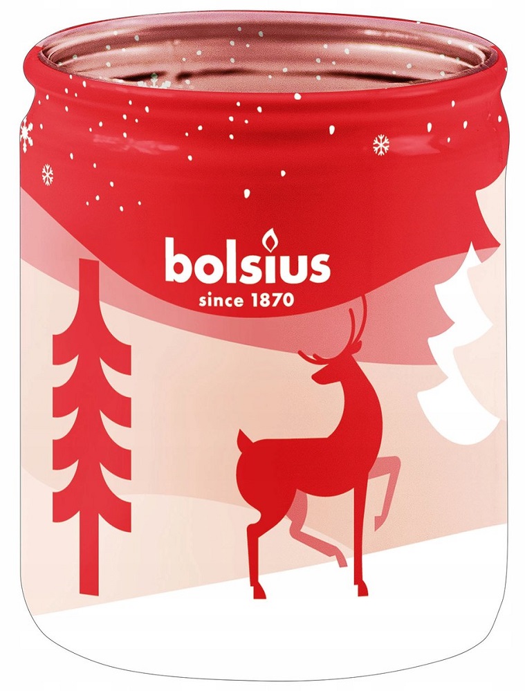 Bolsius True Glow świąteczna świeca zapachowa w szkle 82/68 - Żurawina