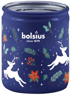 Bolsius True Glow świąteczna świeca zapachowa w szkle 82/68 - Wanilia