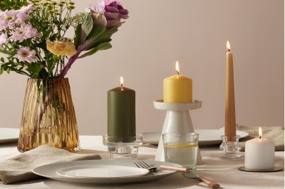 Bolsius Essentials Burzowy Szary świeca pieńkowa 200/68mm