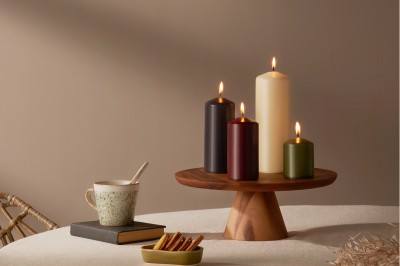 Bolsius Essentials Zielona Oliwka świeca pieńkowa 150/58mm