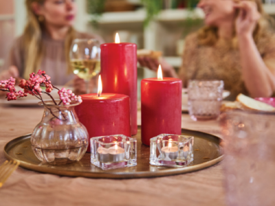 Bolsius Essentials Delikatny Czerwony świeca pieńkowa 80/58mm