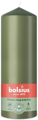 Bolsius Essentials Zielona Oliwka świeca pieńkowa 200/68mm