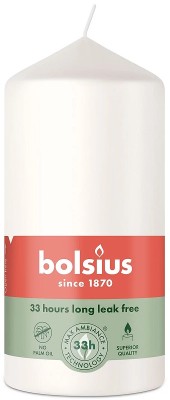 Bolsius Essentials Mroźna Biel świeca pieńkowa 120/58mm