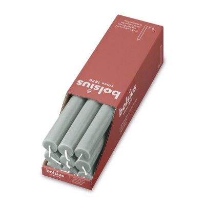 Bolsius Rustic Jadeitowa Zieleń świeca stołowa 270/23mm - 9 sztuk