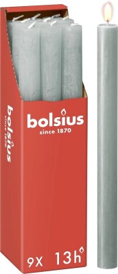 Bolsius Rustic Jadeitowa Zieleń świeca stołowa 270/23mm - 9 sztuk