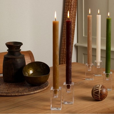 Bolsius Rustic Jadeitowa Zieleń świeca stołowa 270/23mm - 9 sztuk