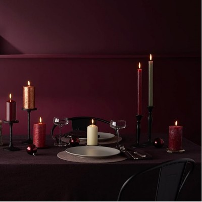 Bolsius Rustic Jadeitowa Zieleń świeca stołowa 270/23mm - 9 sztuk