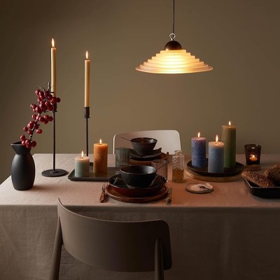 Bolsius Rustic Matowa Lawenda świeca stołowa 270/23mm - 9 sztuk