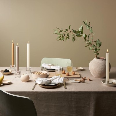 Bolsius Rustic Burzowy Szary świeca stołowa 270/23mm - 9 sztuk