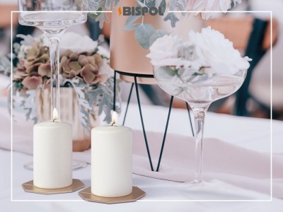 Bispol Aura sw60/100-190 Perłowa Biel świeca walec 6x10cm - 30 godzin