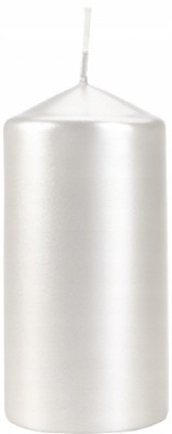 Bispol Aura sw60/120-190 Perłowa Biel świeca walec 6x12cm - 38 godzin