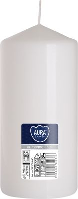 Bispol Aura sw70/150-090 Biała świeca walec 7x15cm - 66 godzin