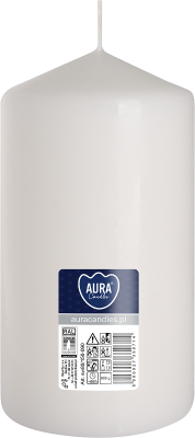 Bispol Aura sw80/150-090 Biała świeca walec 8x15cm - 66 godzin