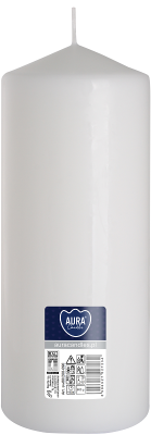 Bispol Aura sw80/200-090 Biała świeca walec 8x20cm - 90 godzin