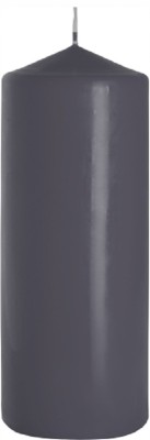 Bispol Aura sw80/200-070 Szara świeca walec 8x20cm - 90 godzin