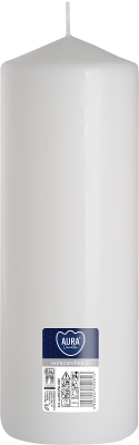 Bispol Aura sw80/250-090 Biała świeca walec 8x25cm - 160 godzin