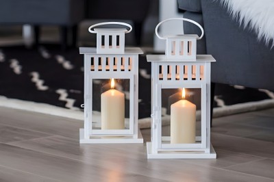 Bispol Aura sw40/80-011 Ecru świece wotywne 4x8cm - 4 sztuki