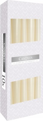 Bispol Aura s30-011 ECRU świeca stołowa stożek - 10 sztuk