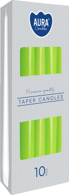 Bispol Aura s30-064 SELEDYNOWA świeca stołowa stożek - 10 sztuk