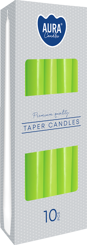 Bispol Aura s30-064 SELEDYNOWA świeca stołowa stożek - 10 sztuk